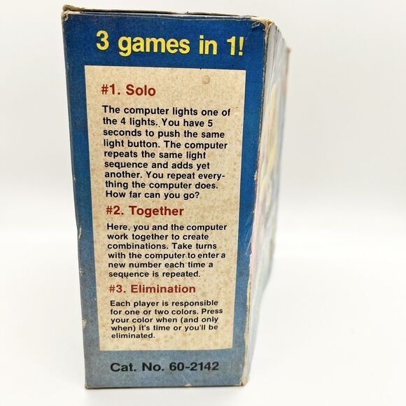 Vintage Tandy Electronic Repeat Game Memory Radio Shack Simon TESTED 1-4 Players - Picture 6 of 7